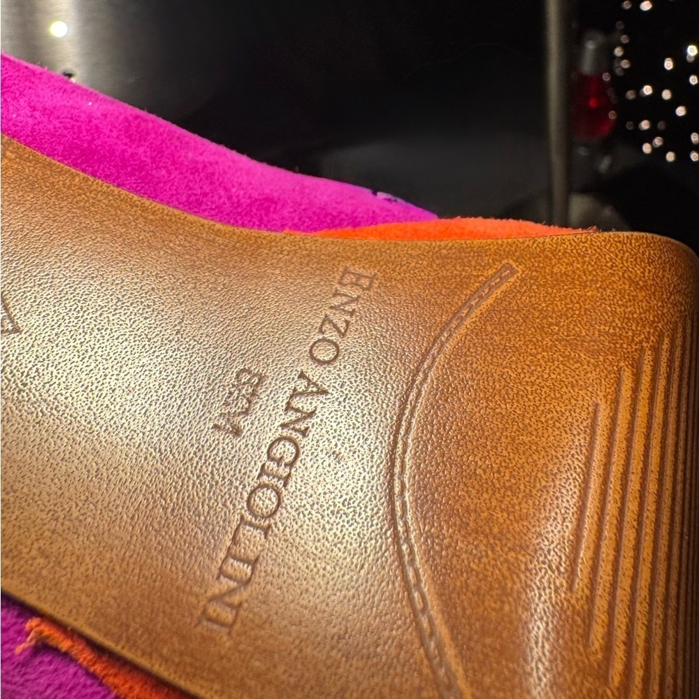 Enzo Angiolini peep-toe platform pump Luxurious Suede - Picture 2 of 5